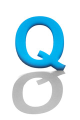 Alphabet of cutout stencil letters