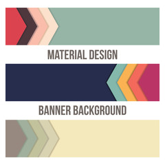 Background Unusual modern banner material design. Abstract Illustration.