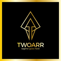 Fototapeta premium Double Arrow Logo