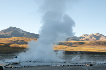 El Tatio Geyser Field at Dawn - Chile