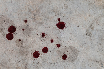 Stain on old cement texture