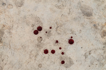 Stain on old cement texture