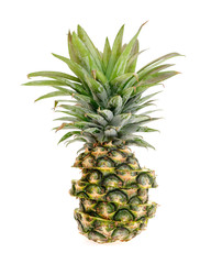 Fototapeta premium Pineapple with slices on white background.