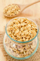 homemade healthy granola.
