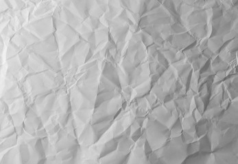 white crumpled paper texture for background