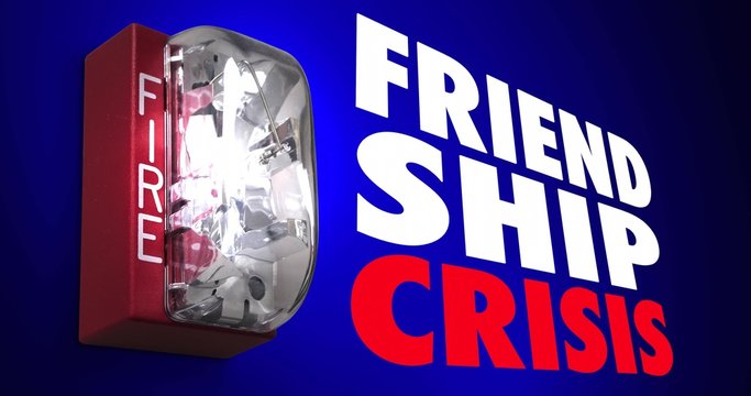 Friendship Crisis Fire Alarm Fight Dispute Argument 4K