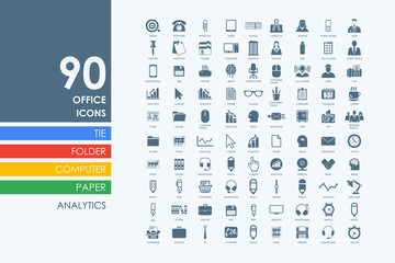 Set of office icons