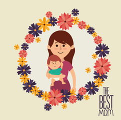 happy mothers day design 