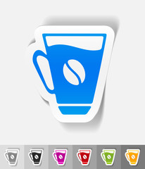 realistic design element. cup of coffee