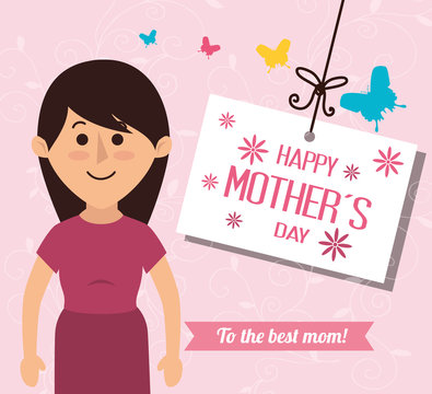 happy mothers day design 