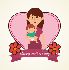 happy mothers day design 