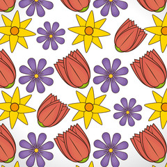 spring flowers design 