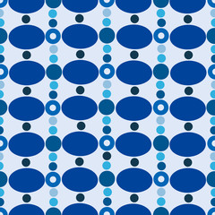 Retro random circles background. Seamless pattern.レトロランダム円形パターン