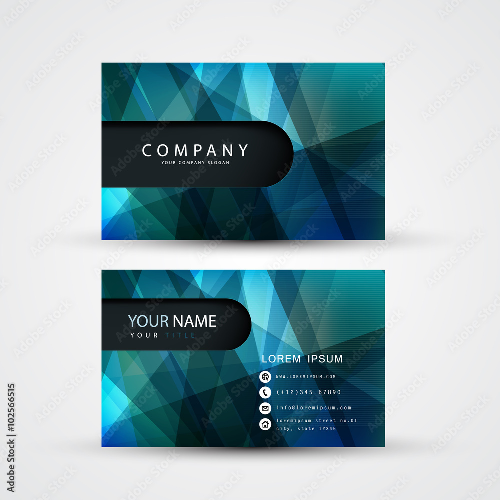 Canvas Prints Business card vector background