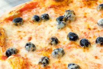 Pizza with olives
