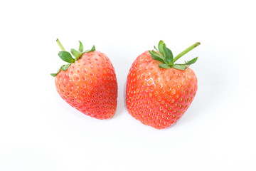 Fresh strawberry isolated on white background