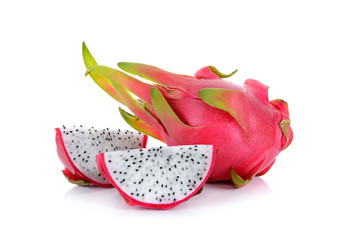 Dragonfruit isolated on the white background