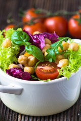Fresh mixed  salad with Chickpea