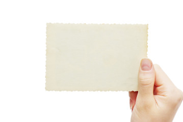 Obraz premium Hand hold blank business card