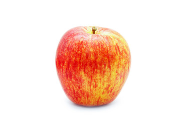 Fresh red apple isolated on white