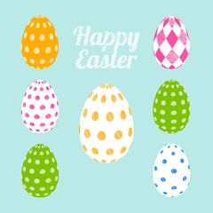 Vector easter eggs set