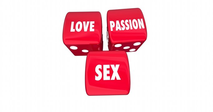 Love Passion Sex Dice Rolling Romance Animation 4K