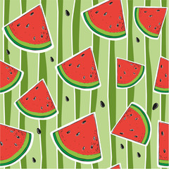 seamless pattern watermelon