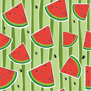 seamless pattern watermelon