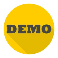 Demo icon with long shadow