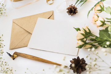 Cute and stylish branding mockup photo