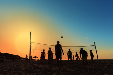 Fototapeta na wymiar Volleyball at the Beach