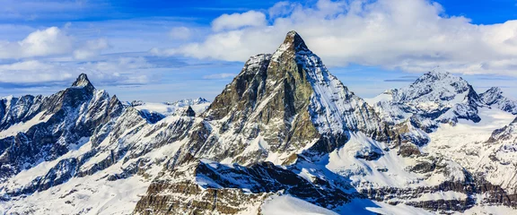 Cercles muraux Cervin Alpes suisses - Cervin, Suisse, panorama