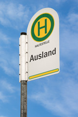 Schild 79 - Ausland