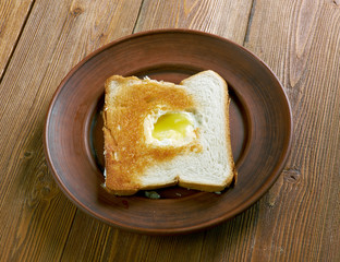 Egg in the basket  close up