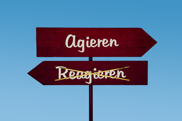 Schild 48 - Agieren
