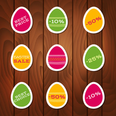 Set of stickers for easter sale