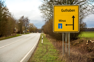 Schild 83 - Guthaben