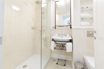 Interior of a modern bathroom