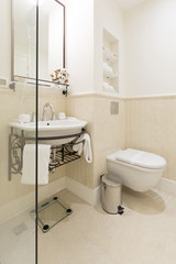 Interior of a modern bathroom