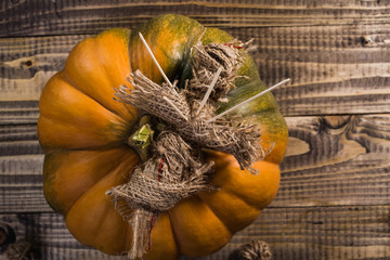 Voodoo doll with squash