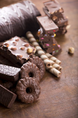 gingerbread cookies and chocolate