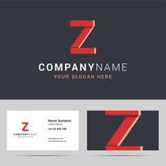 Logotype, logo template and business card template.