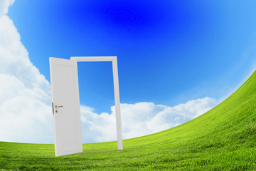 Opened door to somewhere