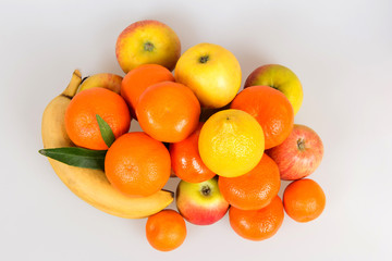 Nature still life for a healthy diet, lots of fruit, harvest, abundance of vitamins, healthy food