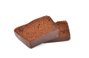 Chocolate Cake with white background
