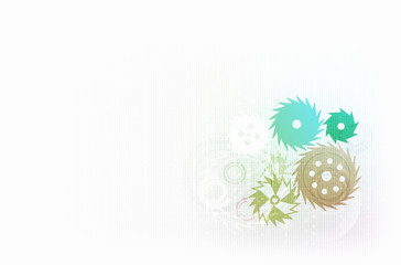 Backdrop with gears and cogwheels