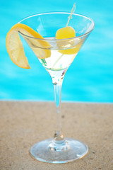 Martini at the pool