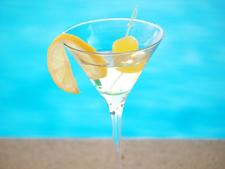 Martini at the pool