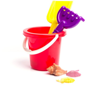 Baby toy bucket and shovel rake