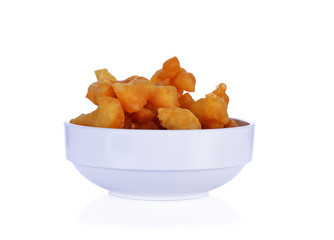 deep-fried dough stick (Patongko) on white background